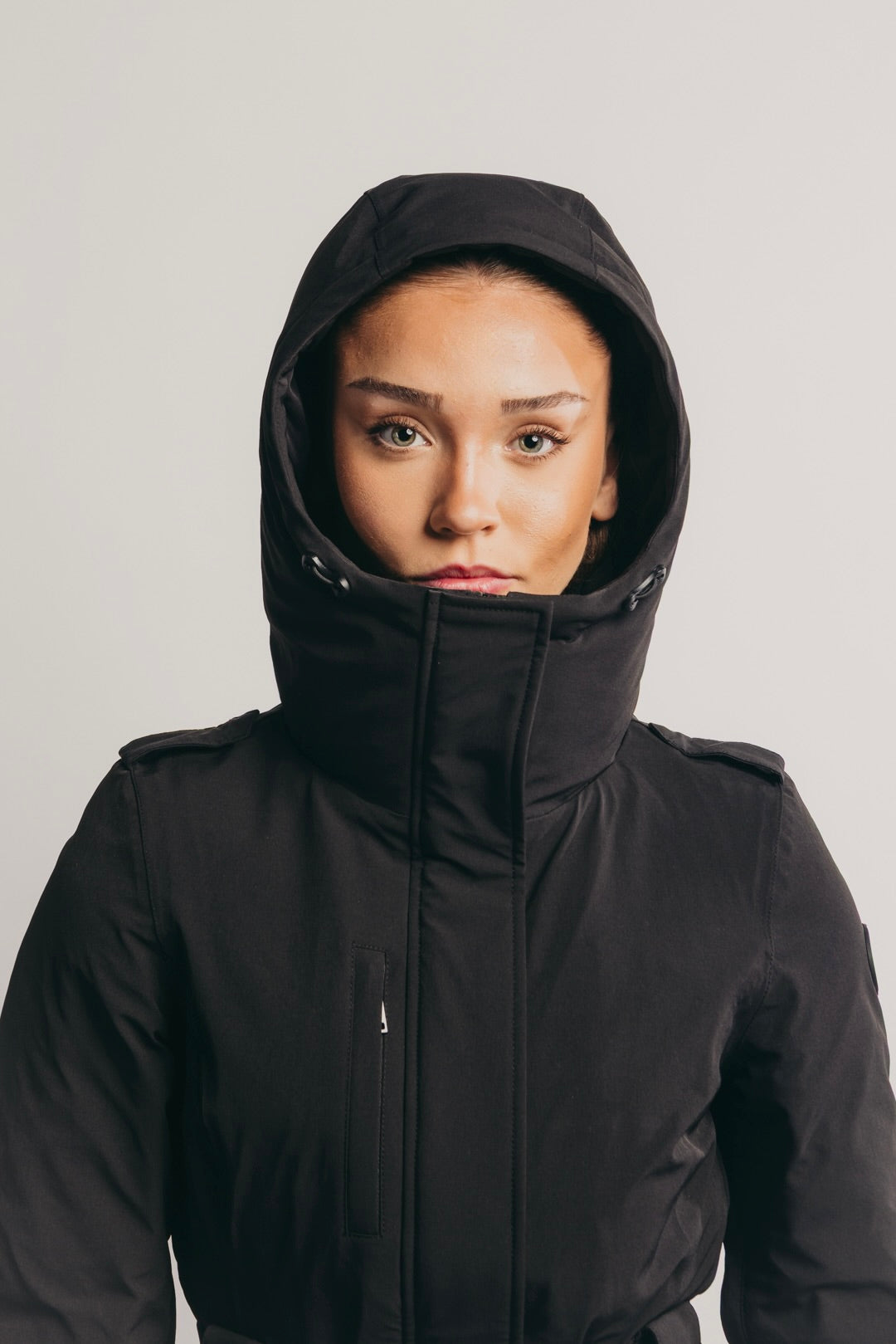 Belted Ski Jacket - Black