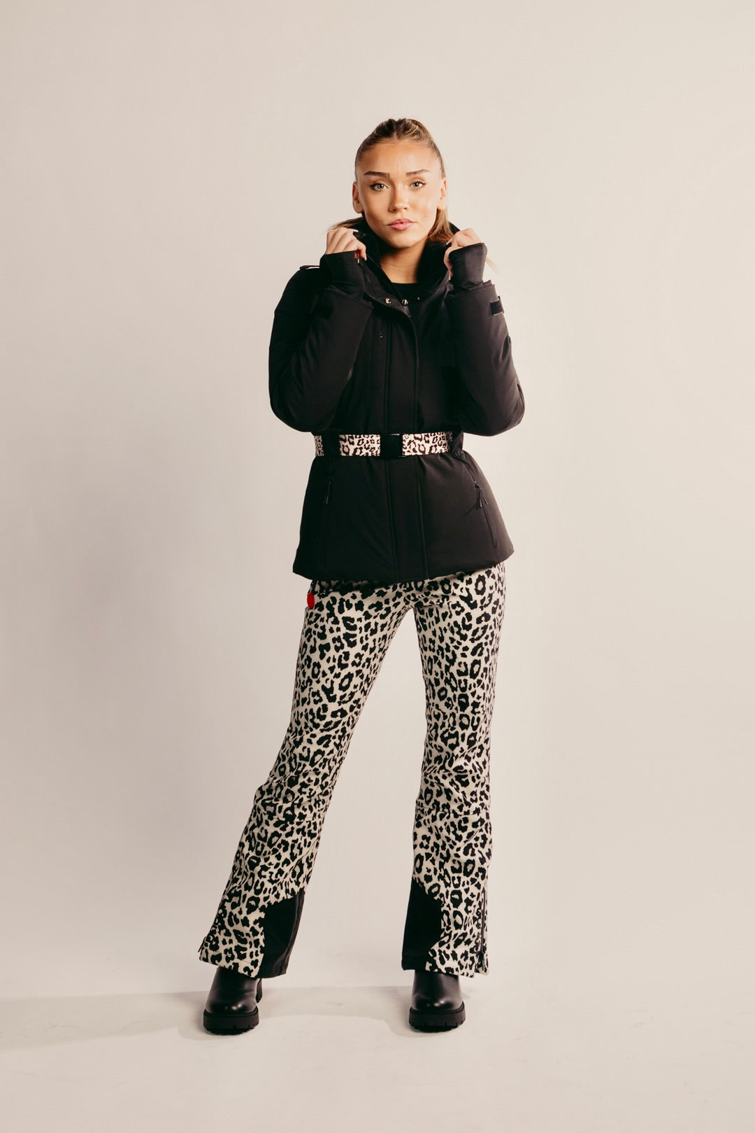 Slim Leg Ski Trouser - Leopard