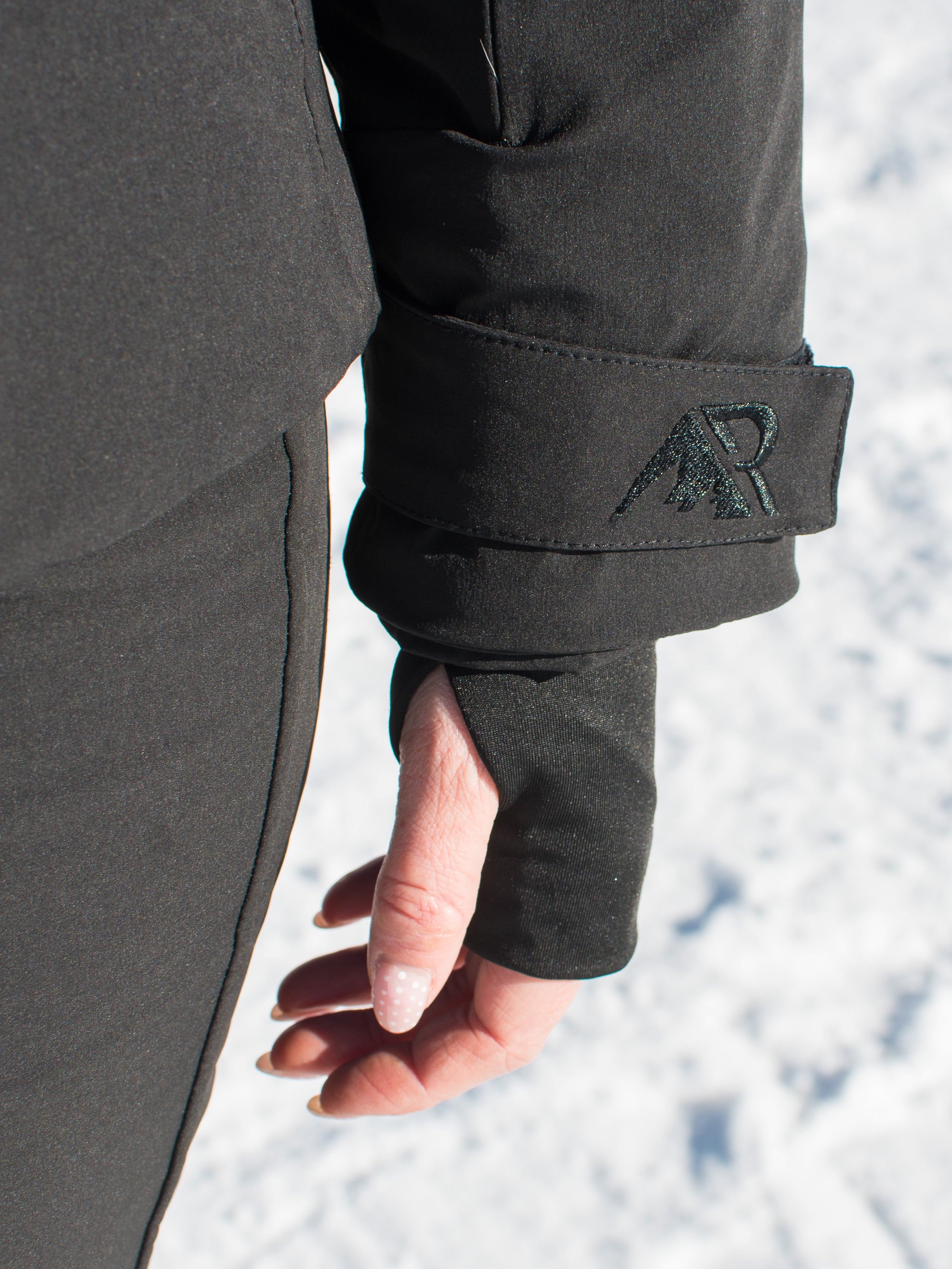 Belted Ski Jacket - Black