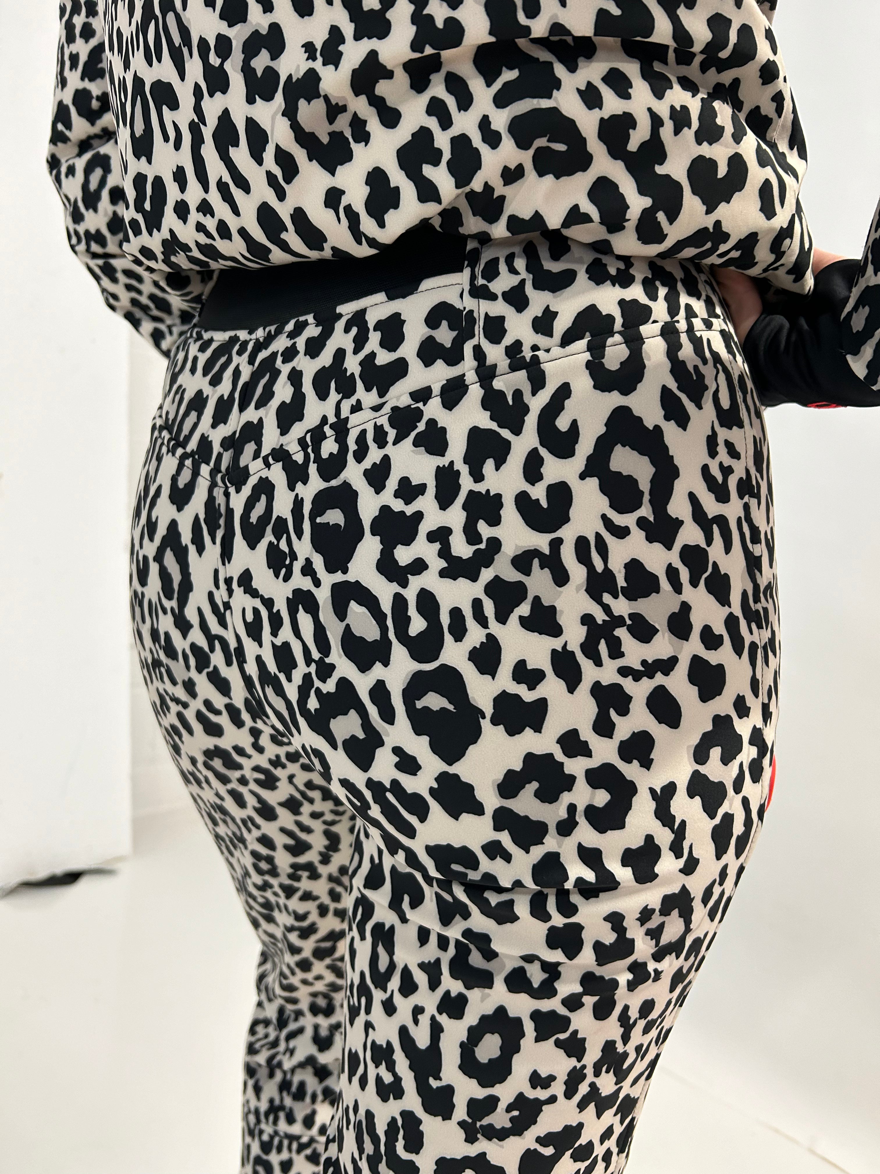 Slim Leg Ski Trouser - Leopard