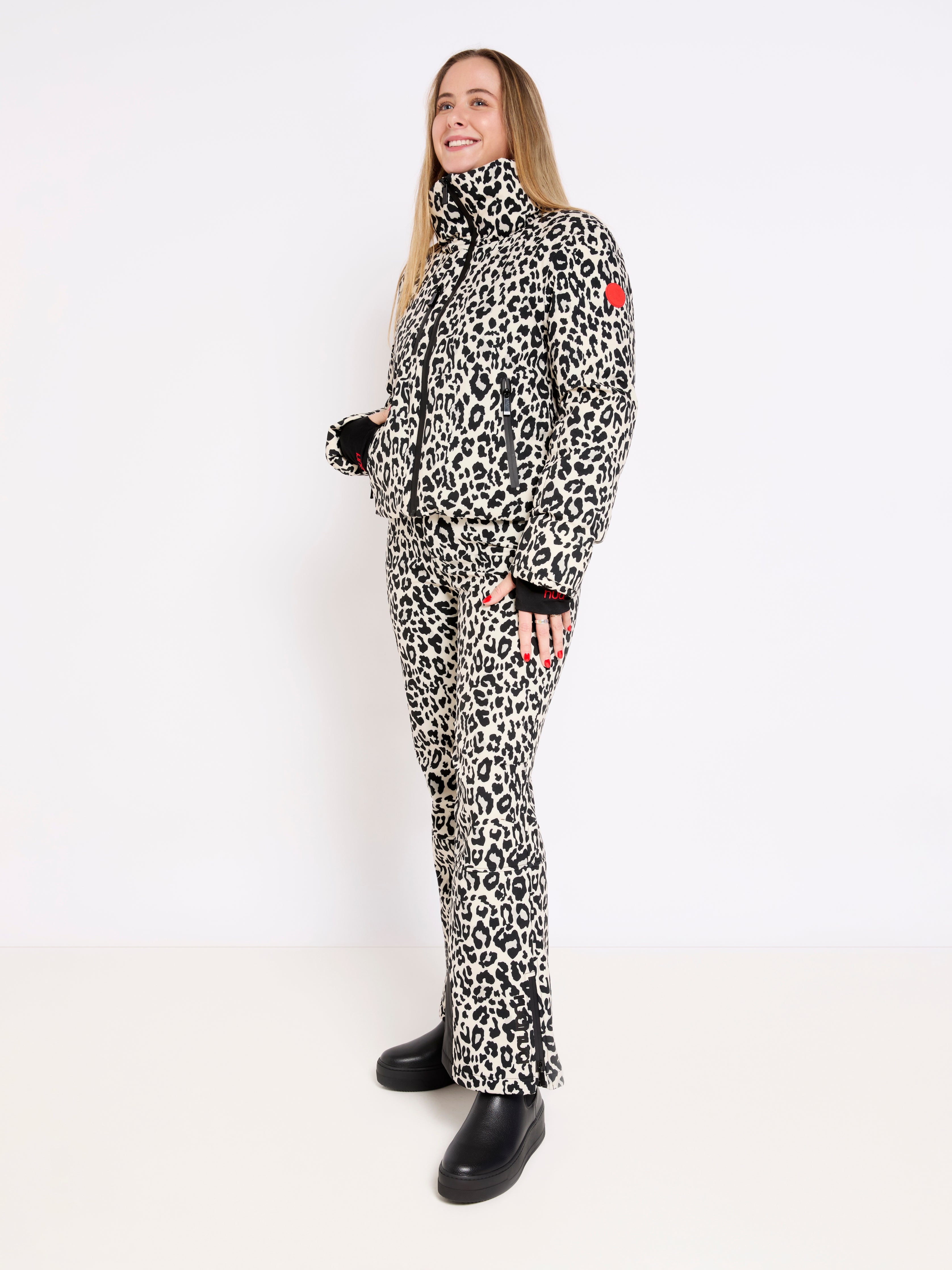 Slim Leg Ski Trouser - Leopard