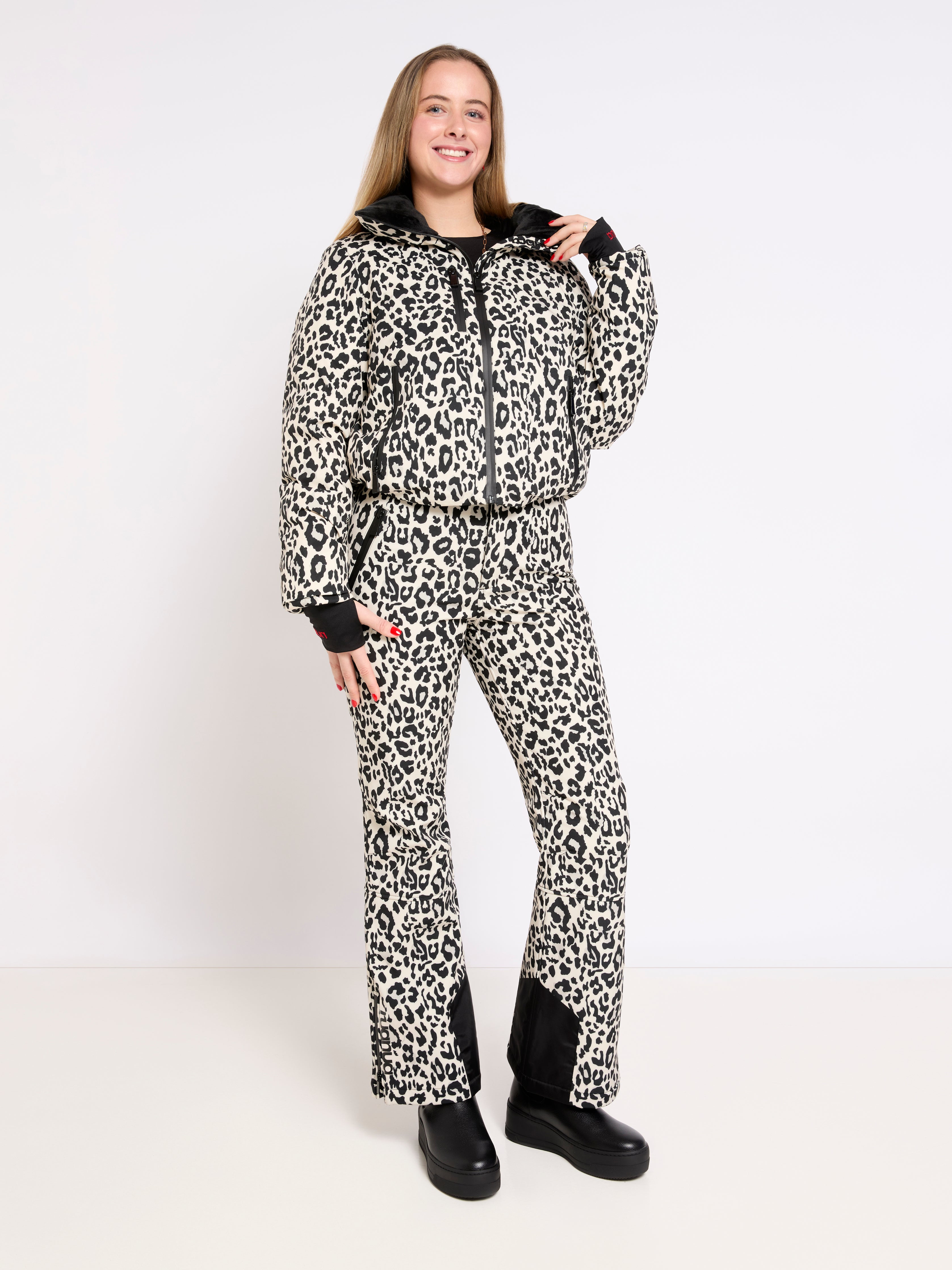 Slim Leg Ski Trouser - Leopard