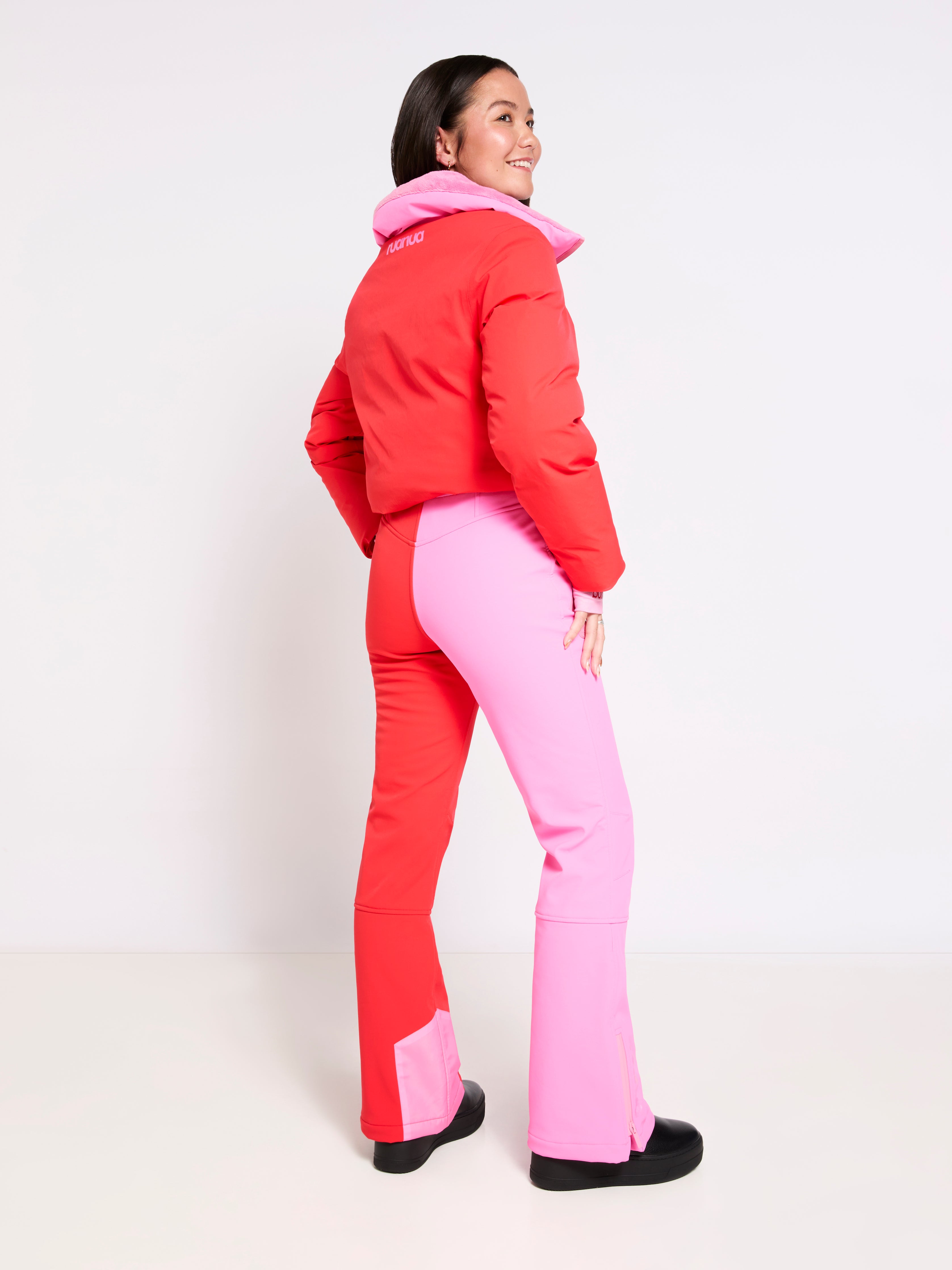 Pink and Red Ski Jacket 6