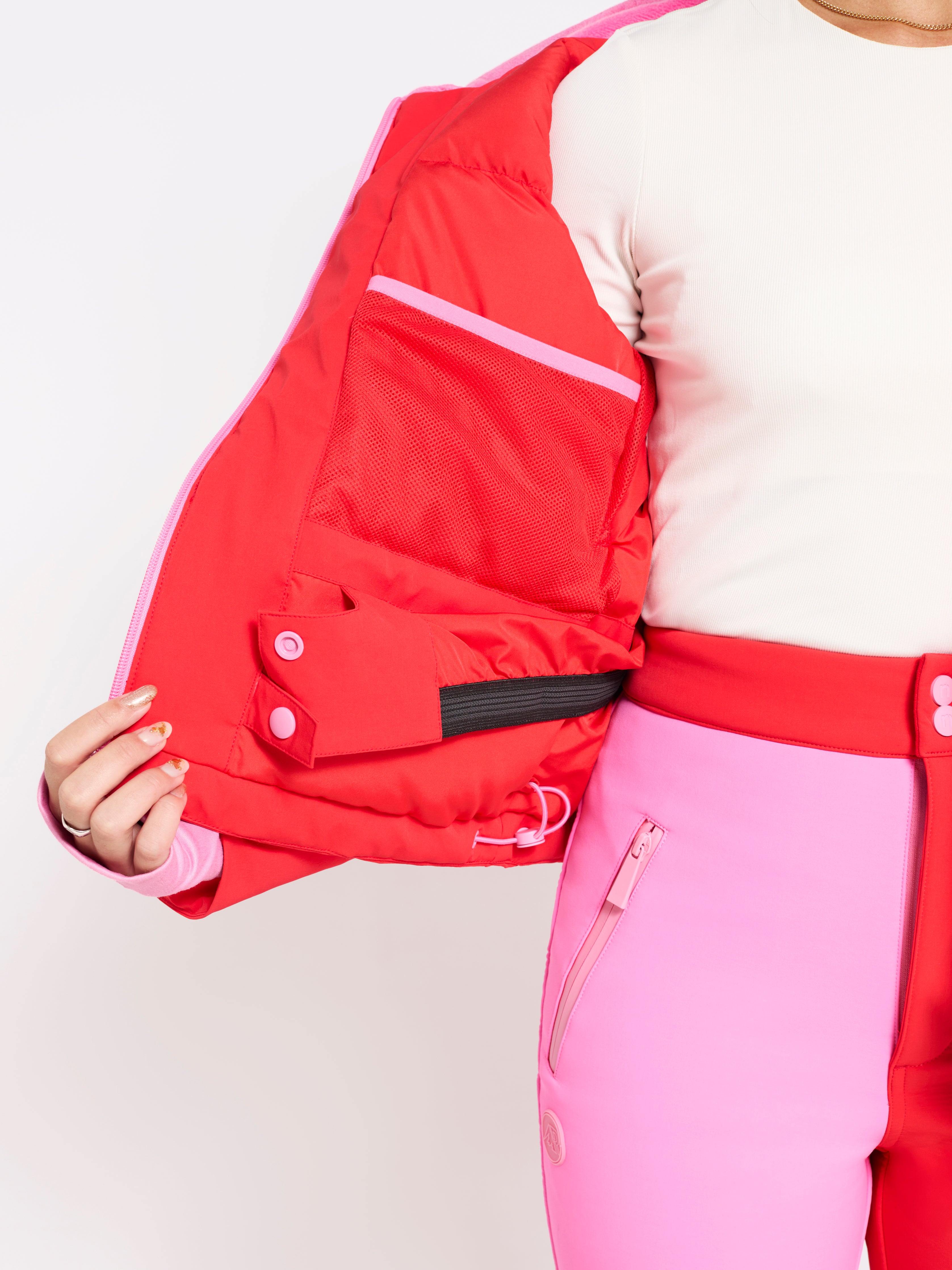 Pink and Red Ski Jacket 4