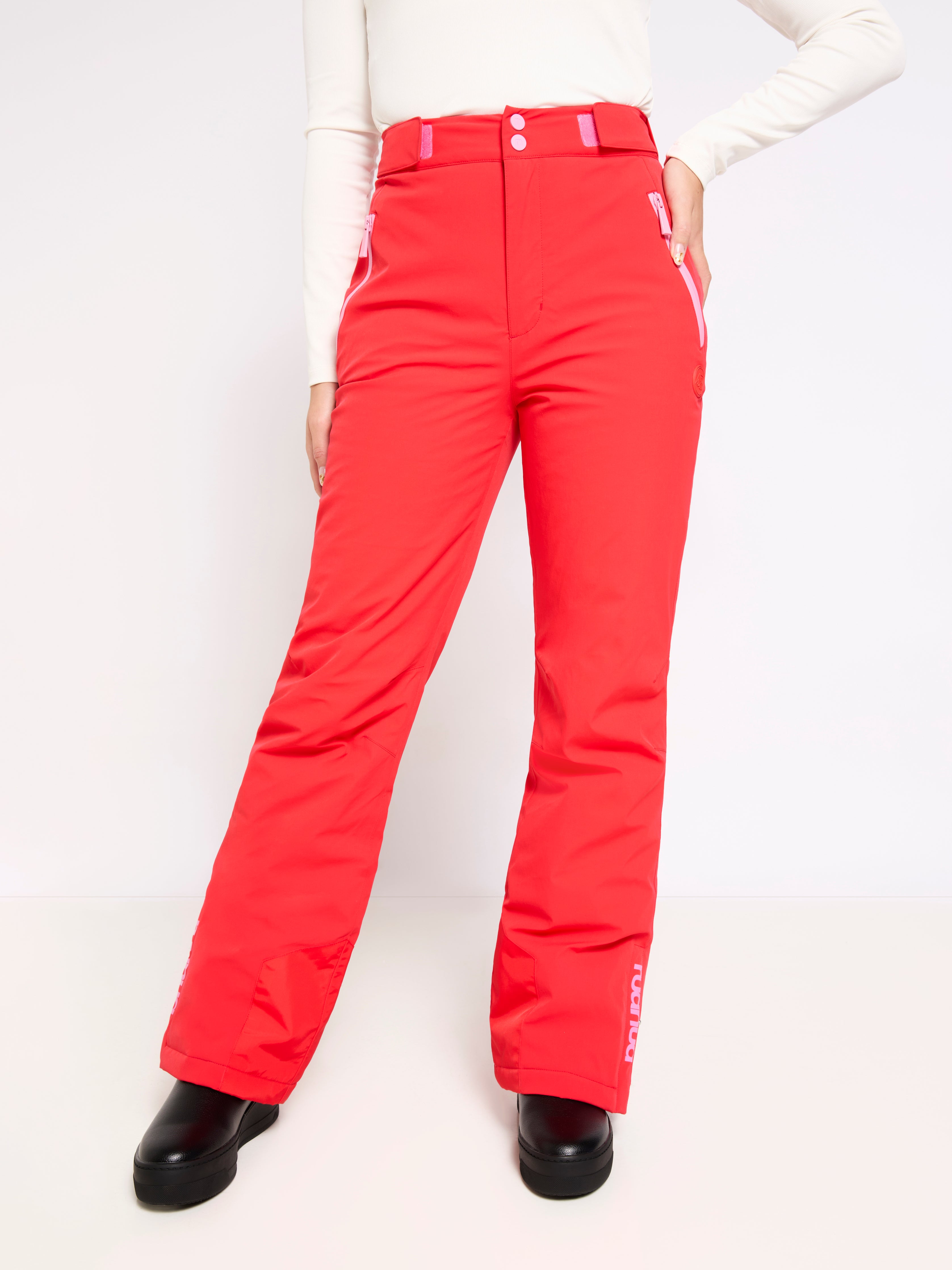 Straight Leg Ski Trouser - Red