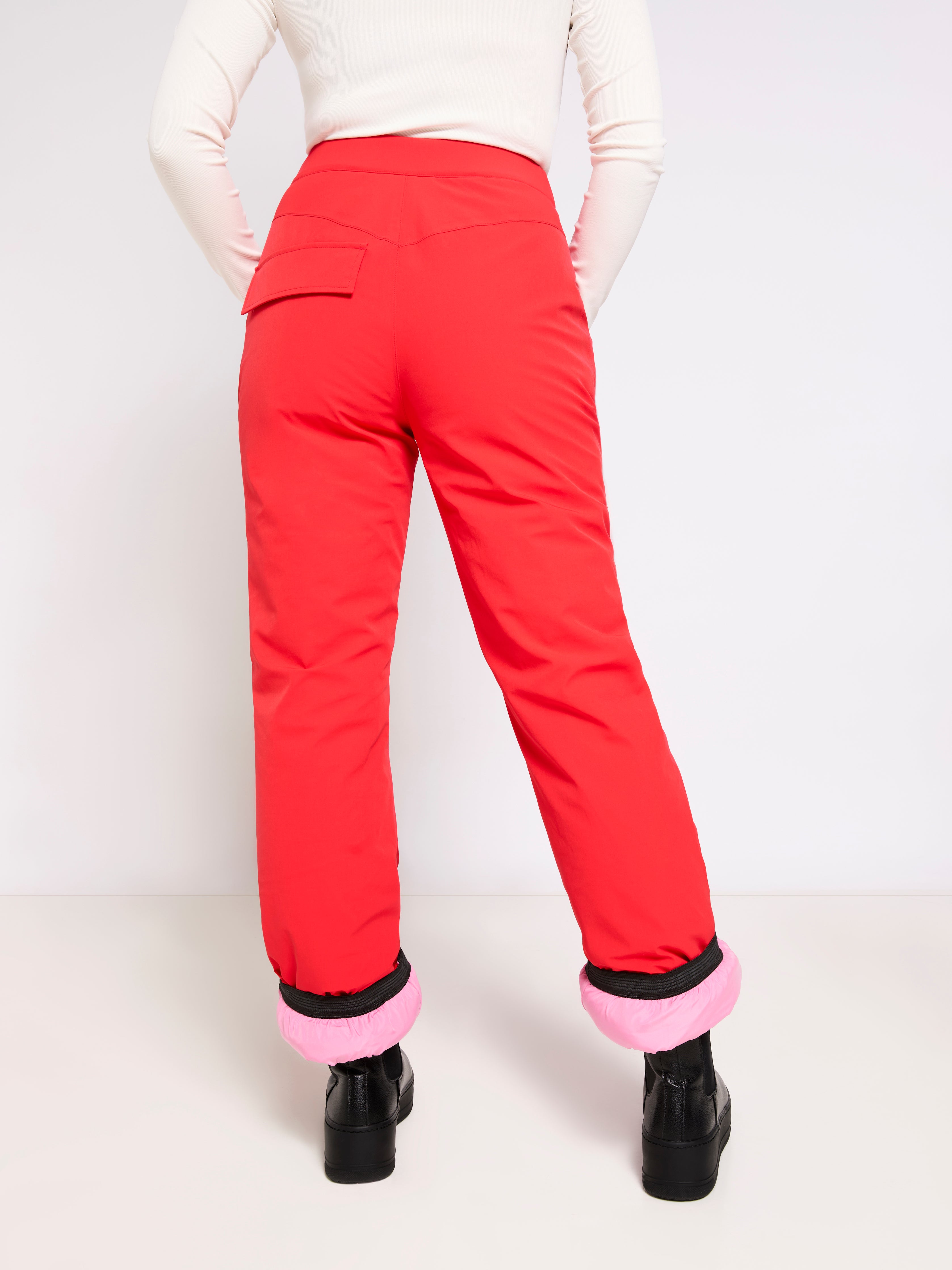 Straight Leg Ski Trouser - Red