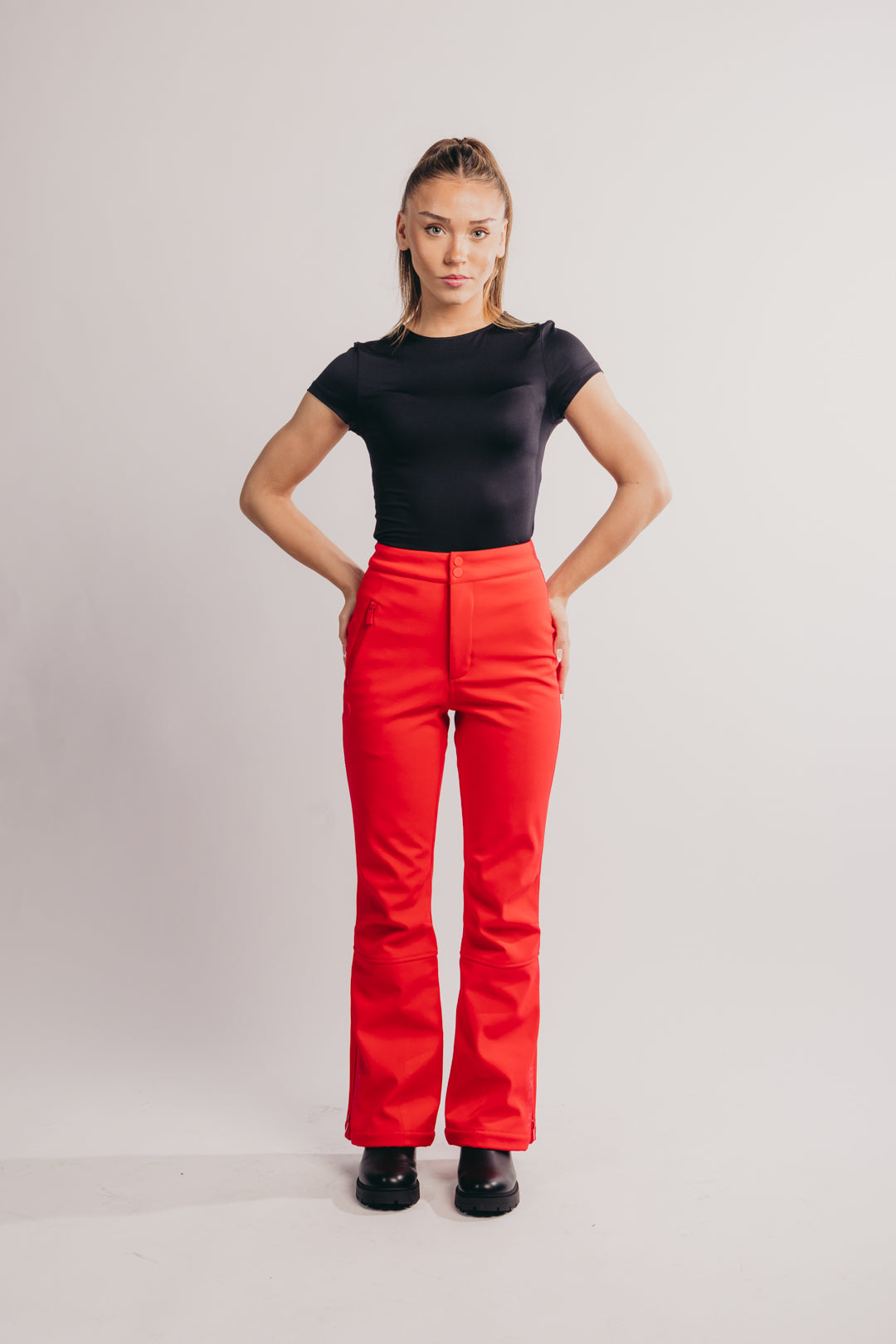 Slim Leg Ski Trouser - Red