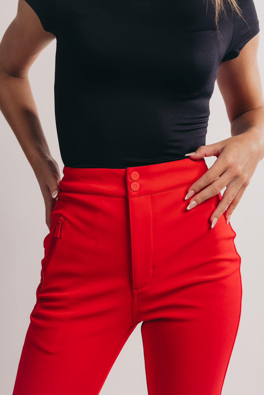 Slim Leg Ski Trouser - Red