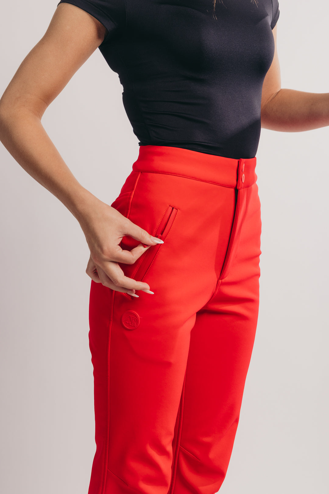 Slim Leg Ski Trouser - Red