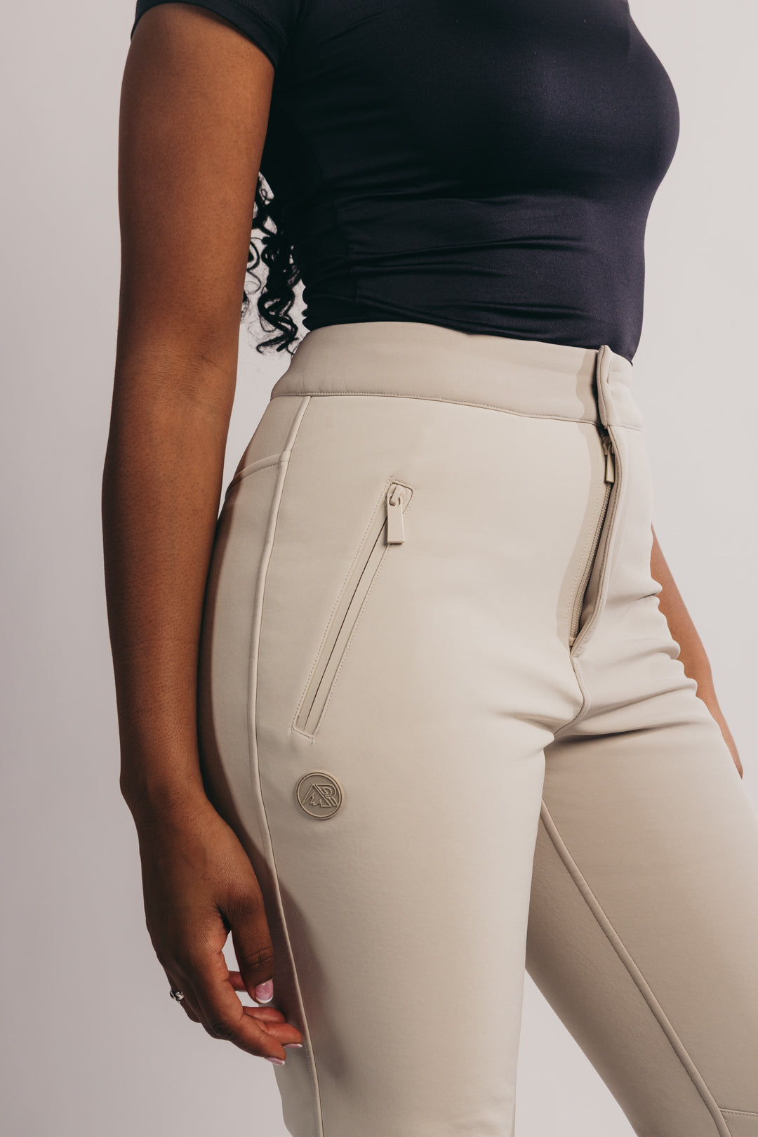Slim Leg Ski Trouser - Neutral Tonal Colourblock