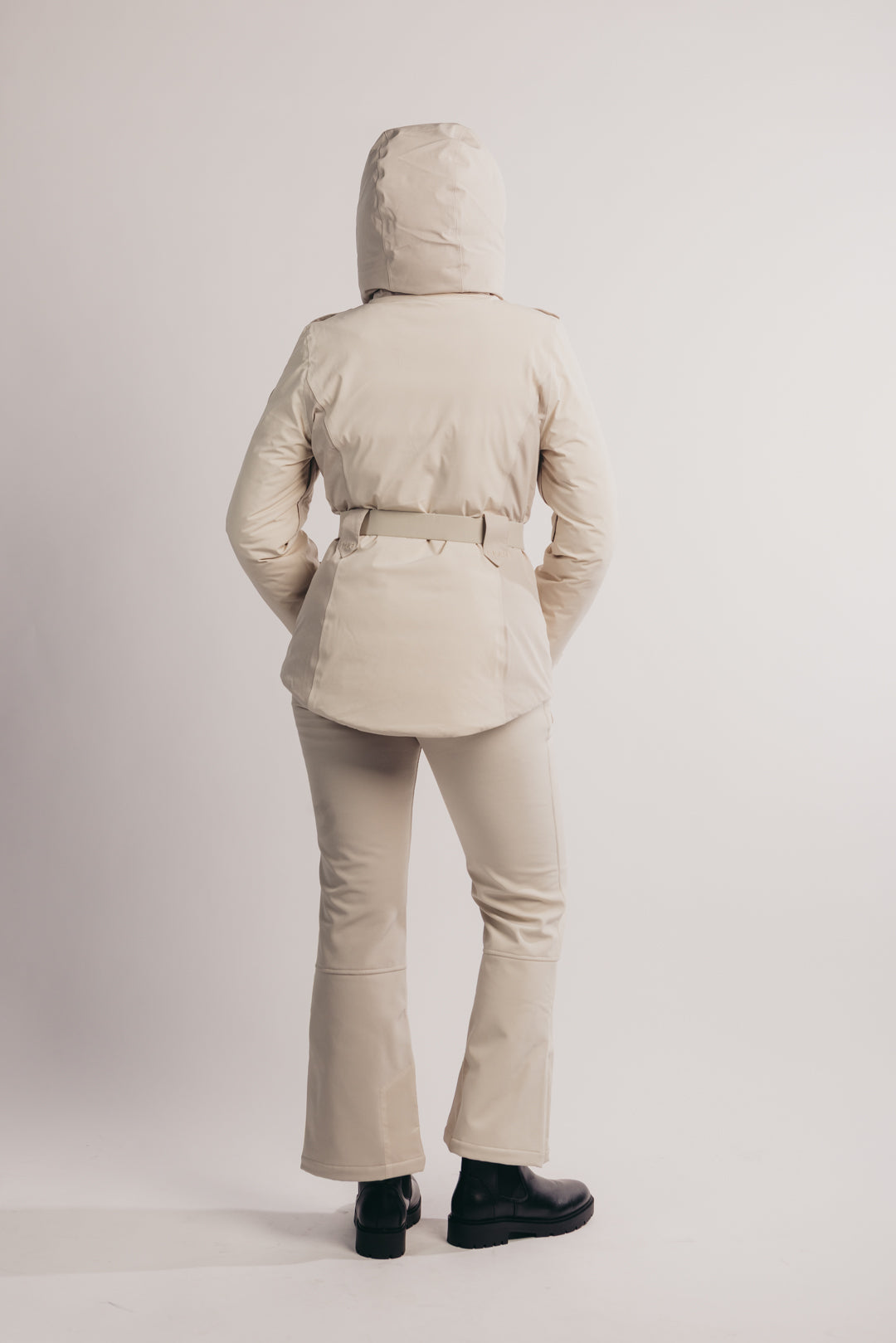 Belted Ski Jacket - Neutral