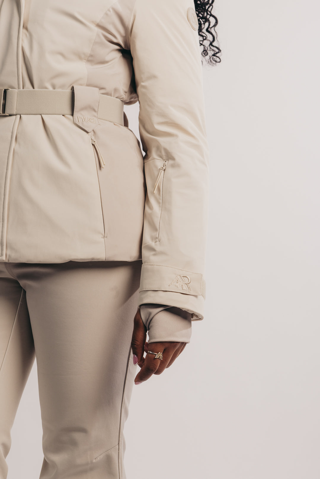 Belted Ski Jacket - Neutral
