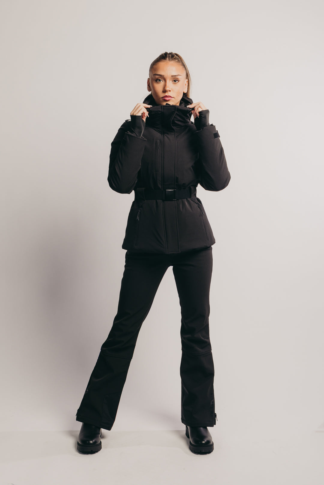 Slim Leg Ski Trouser - Black