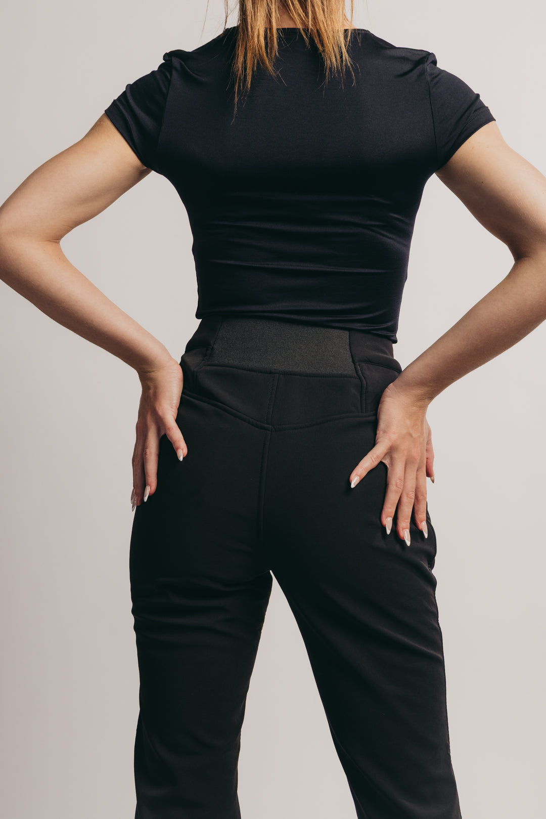 Slim Leg Ski Trouser - Black