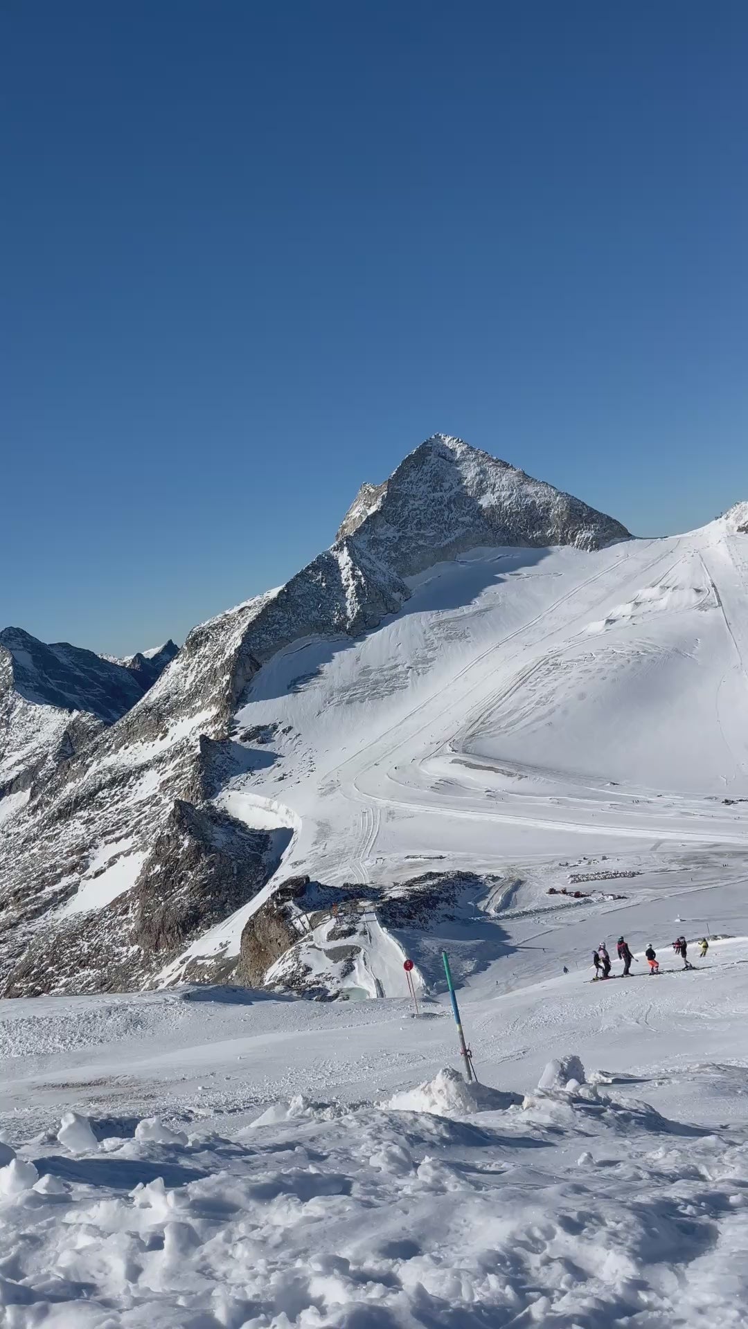 video of woman skiing