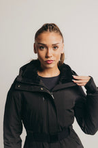 Belted Ski Jacket - Black
