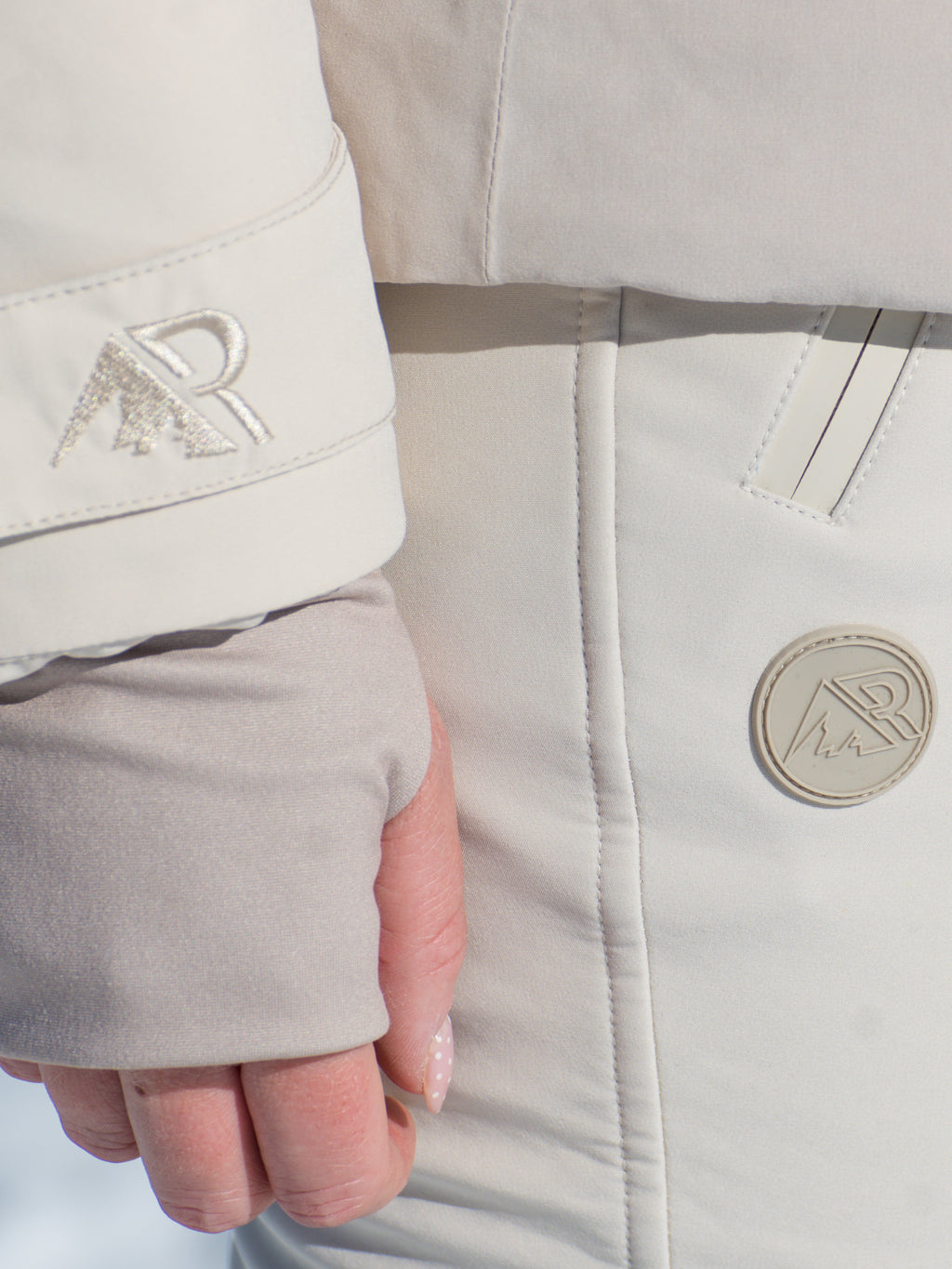 Belted Ski Jacket - Neutral