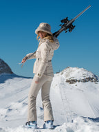 Slim Leg Ski Trouser - Neutral Tonal Colourblock