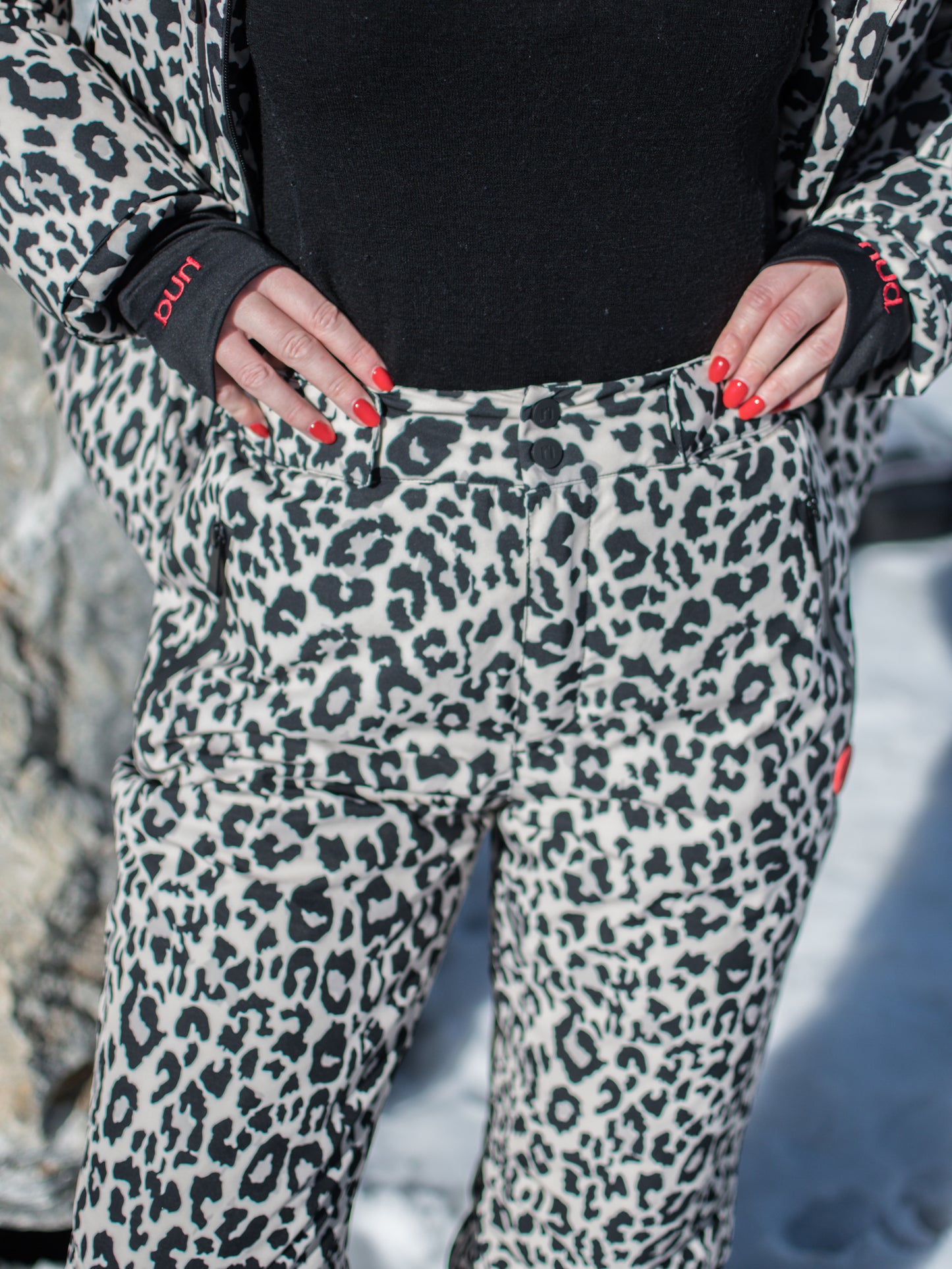 Straight Leg Ski Trouser - Leopard