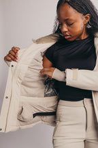 Belted Ski Jacket - Neutral