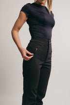 Slim Leg Ski Trouser - Black