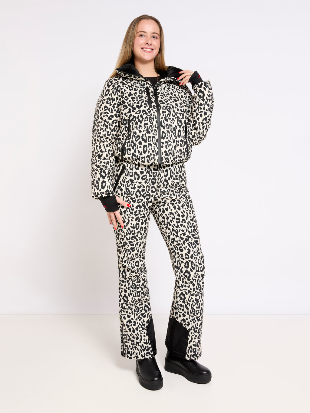 Slim Leg Ski Trouser - Leopard