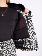 Padded Down Ski Jacket - Leopard