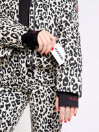 Padded Down Ski Jacket - Leopard