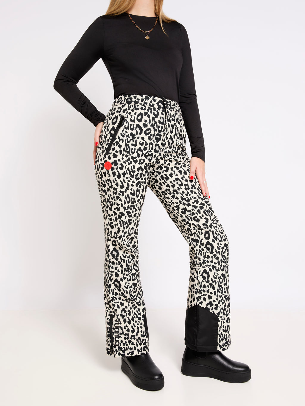 Slim Leg Ski Trouser - Leopard