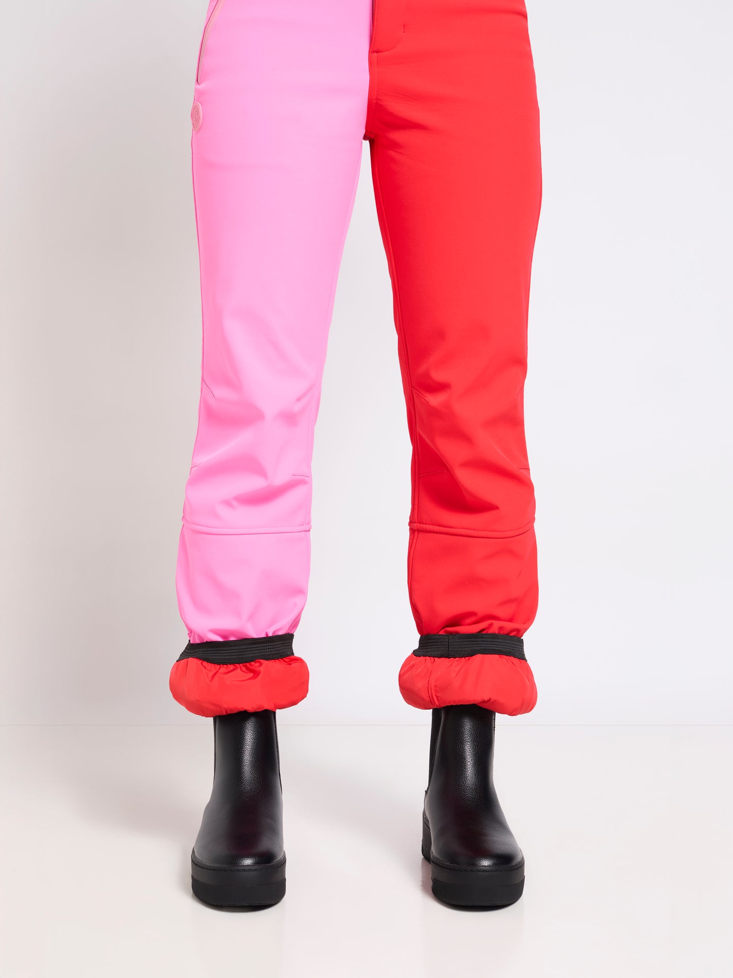 Slim Leg Ski Trouser - Red and Pink