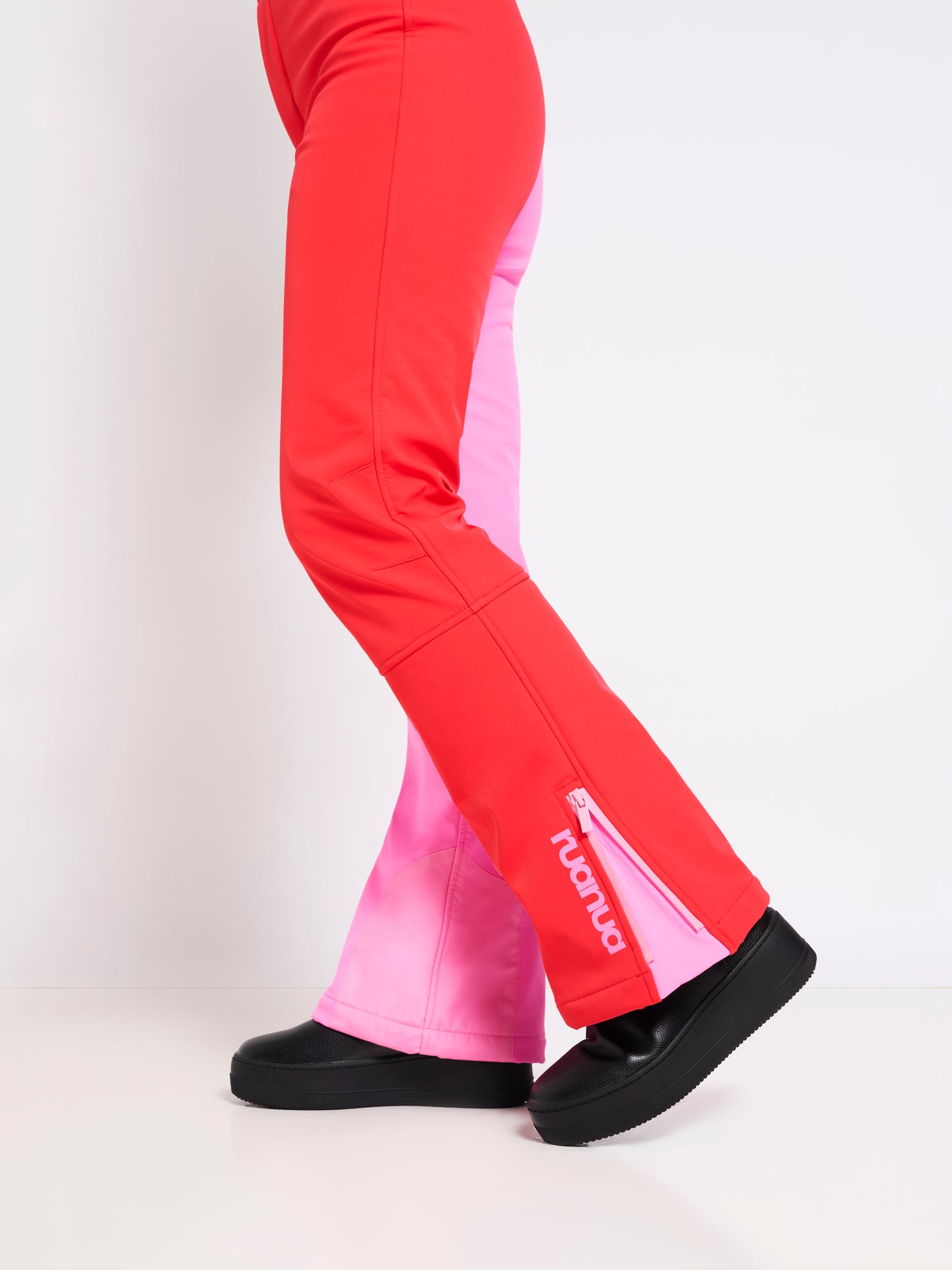 Slim Leg Ski Trouser - Red and Pink