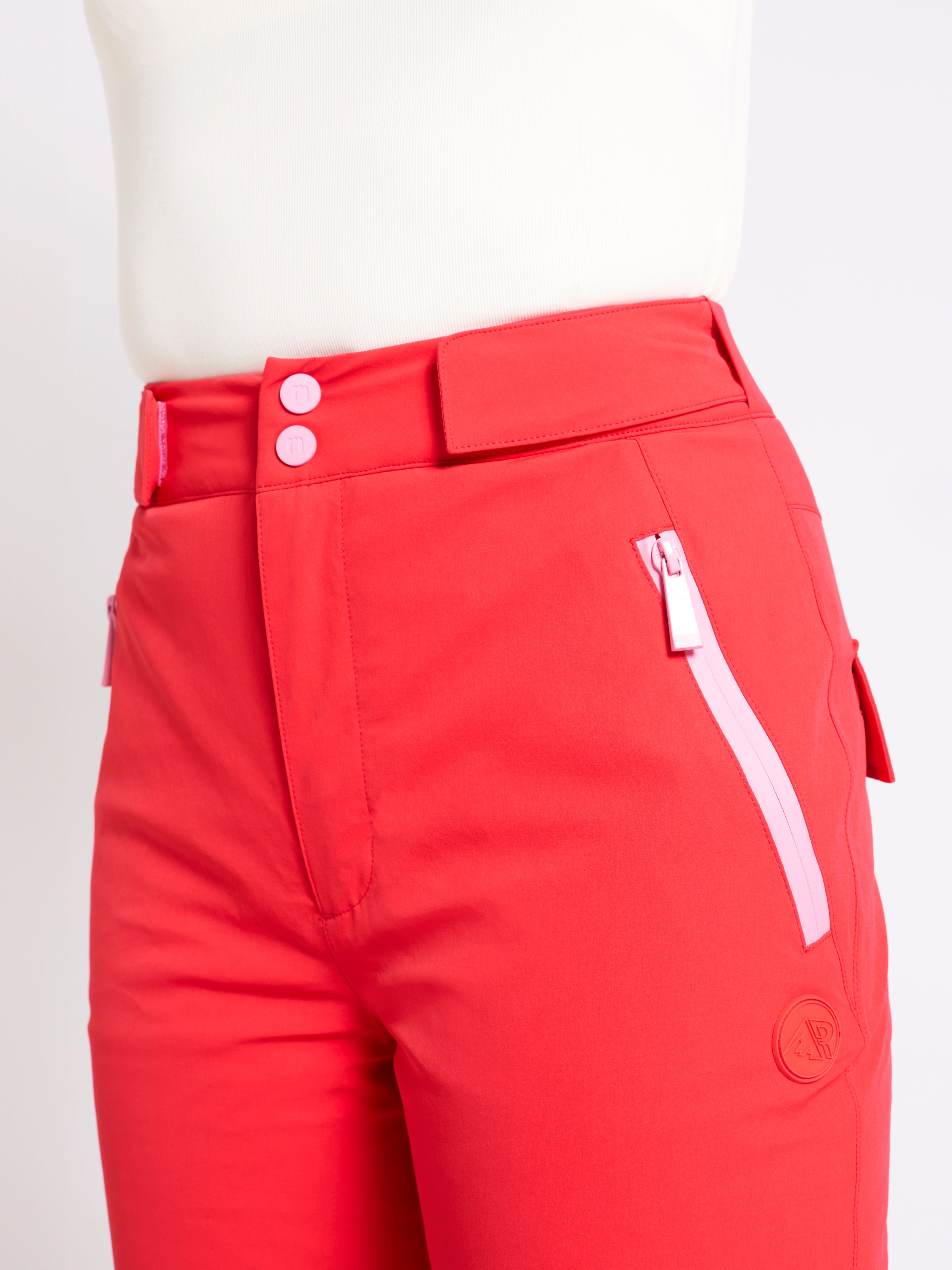 Straight Leg Ski Trouser - Red
