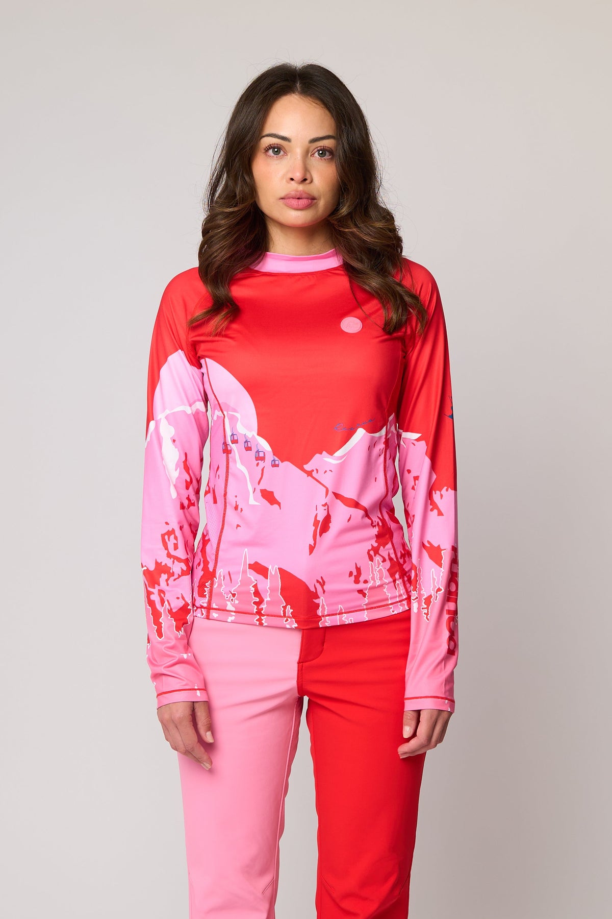 Base Layer Thermal - Pink Mountain Print Pre Order