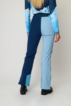 Slim Leg Ski Trouser - Blue ColourBlock
