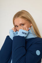 Padded Down Ski Jacket - Blue ColourBlock