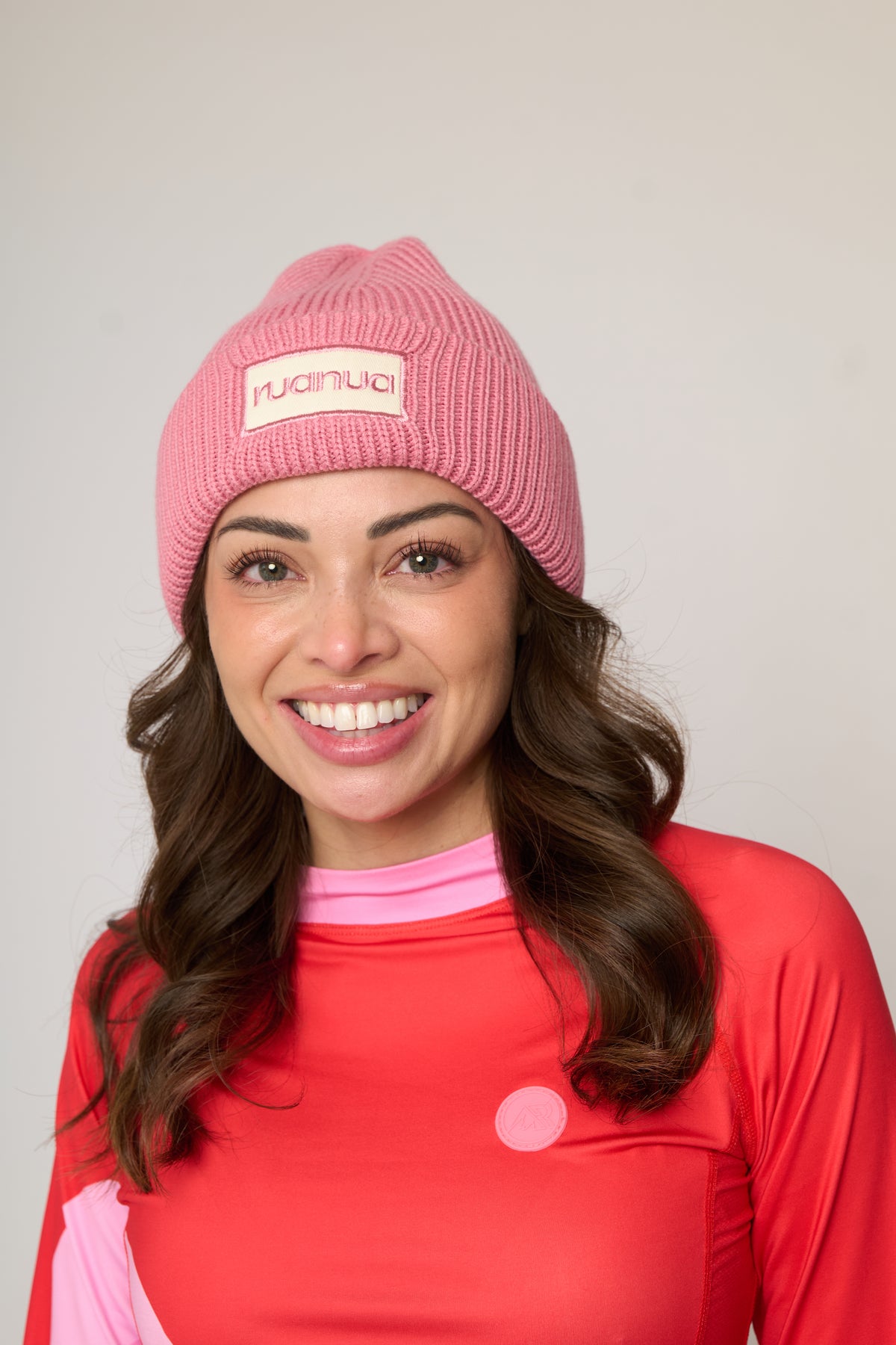 Ribbed Beanie - Pink