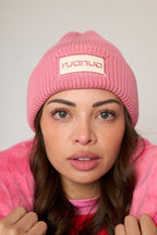 Ribbed Beanie - Pink