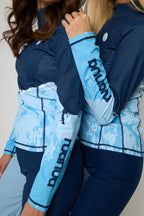 Mid Layer 1/4 Zip Thermal - Blue ColourBlock Pre Order
