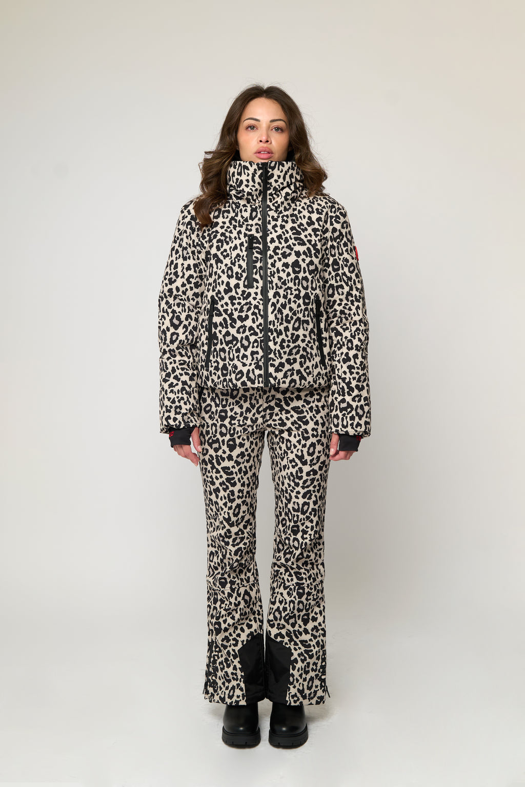 Slim Leg Ski Trouser - Leopard