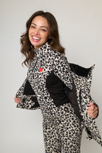 Mid Layer 1/4 Zip Thermal - Leopard Print Pre Order