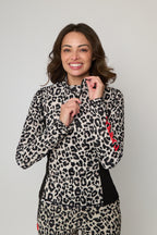 Mid Layer 1/4 Zip Thermal - Leopard Print Pre Order