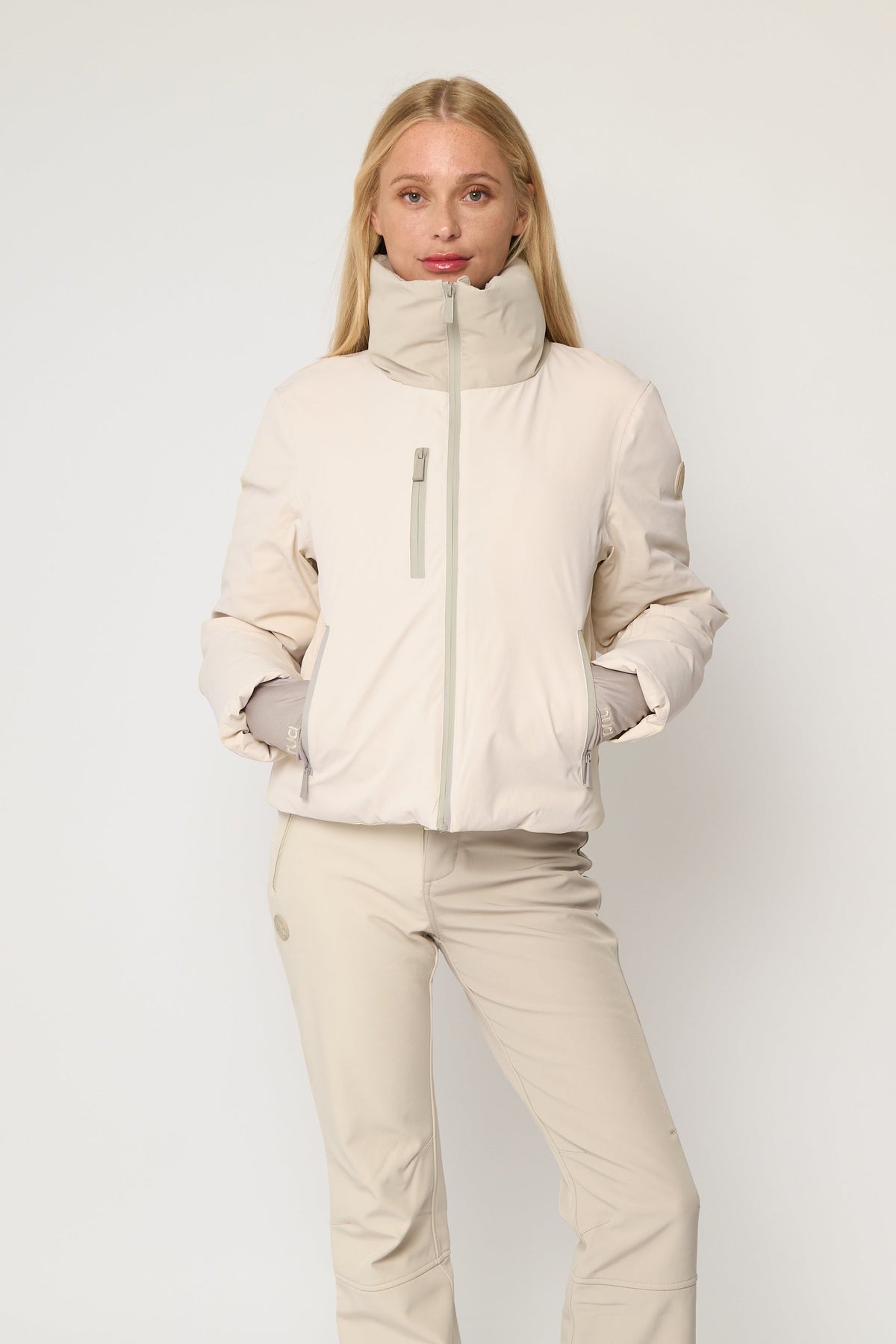 Padded Down Ski Jacket - Neutral