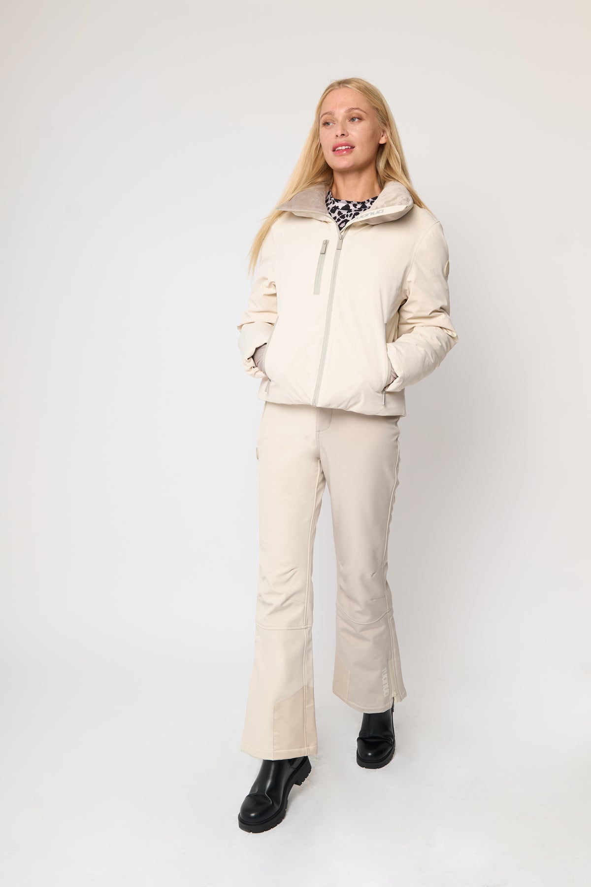 Padded Down Ski Jacket - Neutral