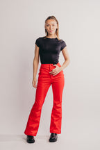 Slim Leg Ski Trouser - Red