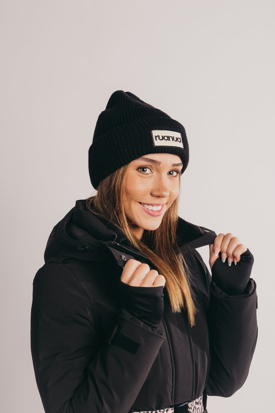 Ribbed Beanie - Black