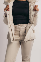 Belted Ski Jacket - Neutral